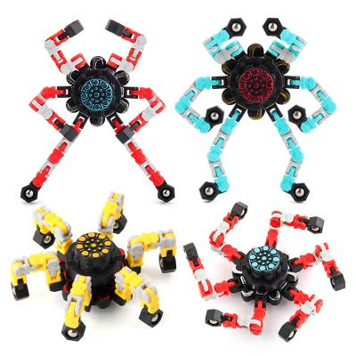 China New Anti-worry Shaky Person Toy Twisting Transformable Top To Change Shape Spinner Shaky Person Toys for sale