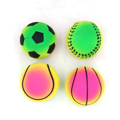 China Sports Toys Hi-bounce Sponge Rubber Bounce Return Ball Bungee Ball Toy Rubber Ball Basketball for sale