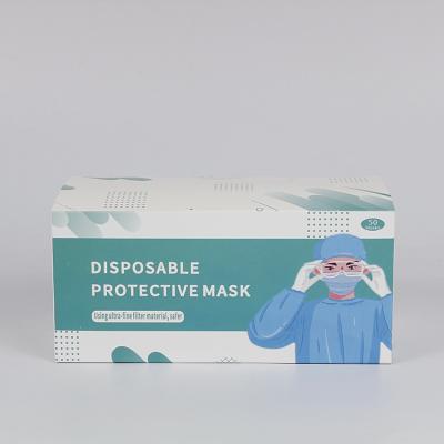 China paper & Custom Face Mask Paperboard Cardboard Paper Box Medical Packaging Box for sale