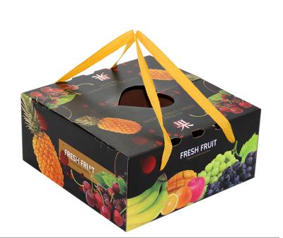 China Custom Recyled Corrugated Fruit Gift Box Packaging for sale