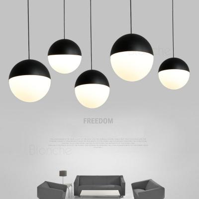 China Modern Modern Glass Ball Pendant Lights Hanging Lamps Trace Fixtures For Kitchen Living Room Bedroom Kithen Lights Drop Shipping for sale