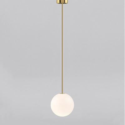 China Modern Minimalism Modern Pendant Light Line Glass Ball Hanging Lamp For Living Dining Room Bedroom Light Fixture Attic One Drop Shipping for sale