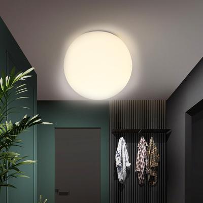 China Single Modern Milk White LED Glass Ball Ceiling Light Outdoor Mounted Ceiling Lamp For Dining Room Bedroom Bedside Lamp Creative Drop Shipping for sale