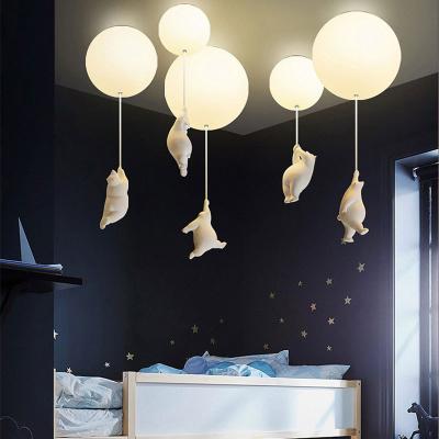 China Modern Lovely Cartoon Bear Ceiling Lights Modern Ceiling Lamp For Kids Children Bedroom Decor LED Lighting Fixtures One Drop Shipping for sale