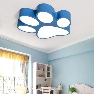 China Outdoor Mounted Cat Paw Foot Chandelier Kindergarten Corridor Pet Shop Decoration Dog Paw Modeling Lamp LED Ceiling Lamp Bones Corridor for sale