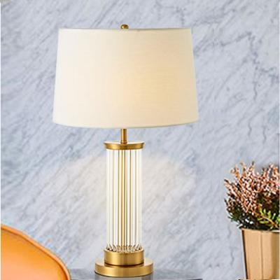 China Glass Rod Table Lamp Modern Minimalist Style Modern European Fashion Style Living Room Bedroom Bedroom Bedside Table for sale