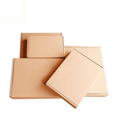 China Good Quality Materials Rectangle Corrugated Paper Box Packaging Recycled Postal Mailing Cardboard for sale