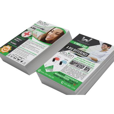 China Recycled materials personalizado paper printing business custom advertising flyer for sale