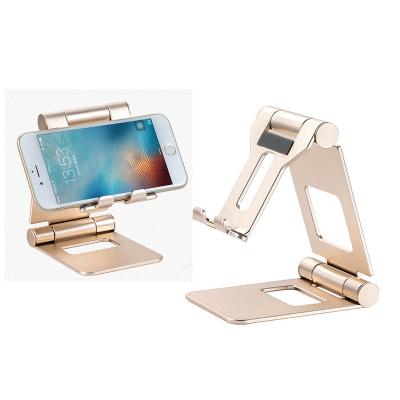 China Aluminum Tablet Adjustable Mobile Phone Holder Foldable 270 Degree Multi-angle Adjustable Metal Phone Stand for sale