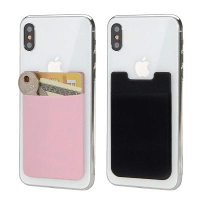 China Fashion Universal Expandable Ultra Thin Adhesive Card Sleeve Wallet Case For iPhone 12 for sale