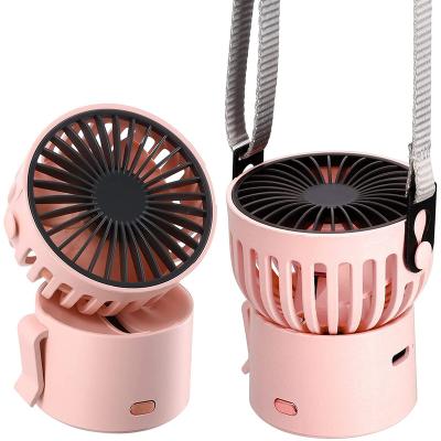 China Rose Handheld Portable Small Mini Pocket Fan Women's Gift Fan Desktop USB Rechargeable Multifunctional Rechargeable Neck Fan for sale