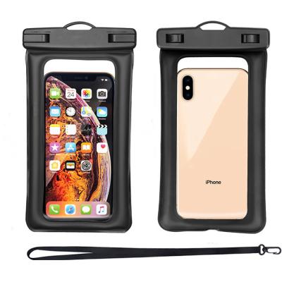 China Universal Swimming Beach Shockproof Dry Pocket 7 Inch Mobile Phone IPX8 Floating Waterproof Phone Bag for sale