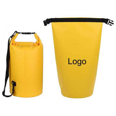 China 10L Single Shoulder Rolling Bag Travel Lightweight Desktop Dry Storage Bag PVC Waterproof Dry Bag Swimming Kayaking Kayaking for sale