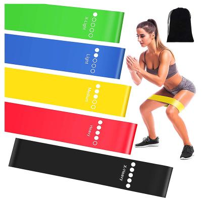 China Home Gym Exercise Fitness Stretching Strength Training Natural Latex Loop Resistance Bands for sale