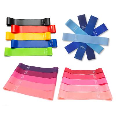 China Custom Elastic Logo Workout Resistant Bands Stretch Band Set Physiotherapy Exercise For Booty Legs Fitness for sale