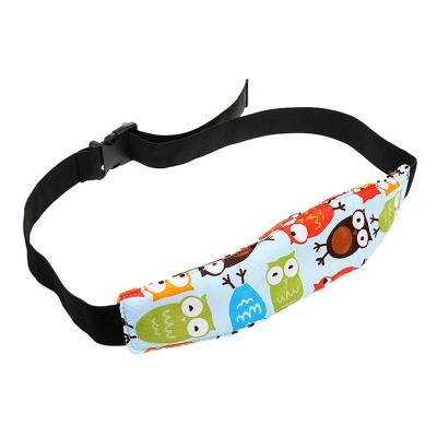 China Adjustable Cotton Car Seat Head Support Band Safety Pram Nap Holder Belt For Baby Sleep for sale