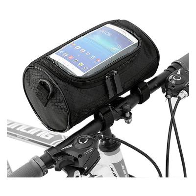 China Mltifunction Bag With Phone Pocket Touch Screen Bicycle Front Waterproof Storage Bag Bike Transparent Handlebar Bag for sale