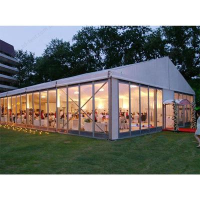 China Waterproof \ Fireproof \ Wind Resistant 2024 The hottest marquee luxury white wedding tent  for 300 people for sale