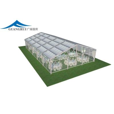 China Waterproof \ Fireproof \ Wind Resistant White Frame Marquee  Luxury heavy duty fire  Tent for 500 People Trade Show Church Event Tents on Sale for sale