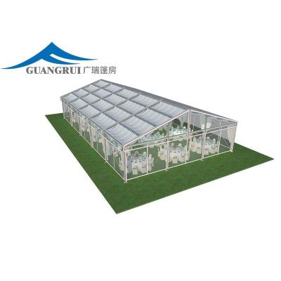 China Waterproof \ Fireproof \ Wind Resistant 15 X 25 500 People High Quality Waterproof PVC Clear Top Aluminium Cheap Wedding Party Tents  for Sale for sale