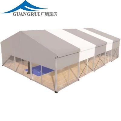 China Waterproof \ Fireproof \ Wind Resistant Buy excellent quality exhibition  tent for sales----White PVC tarpaulin and transparent windows for sale