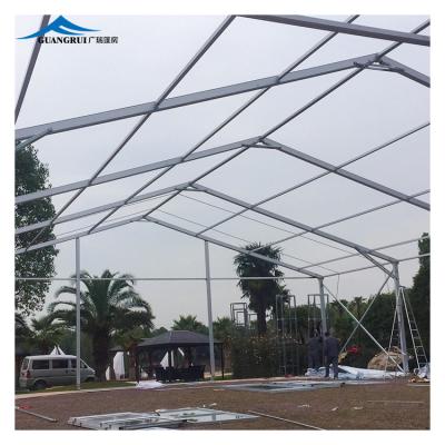 China Waterproof \ Fireproof \ Wind Resistant Luxury Wedding Party Tent with Clear PVC Polyester Cover Waterproof Fireproof Double Layer Printed Marquee Rental Events Sale for sale