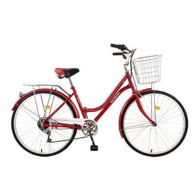 China Factory Direct High Quality Road Alloy Steel Bikes For Household Grocery With Baskets for sale