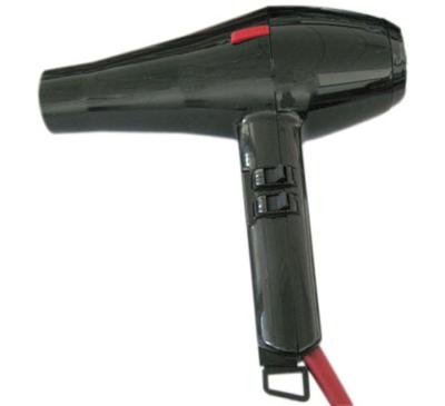 China 2000W Professional Hotel Hair Salon Equipment Hair Dryer Black Hair Dryers With Concentrator Nozzle Type for sale