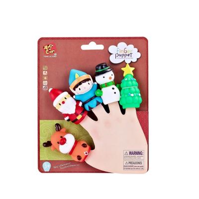 China Factory Direct Selling Plastic Kids Puppet Educational Toy Custom Christmas Finger Puppet for sale