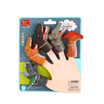 China Plastic Finger Puppet Dinosaur Finger Toy Animal Finger Puppet for sale