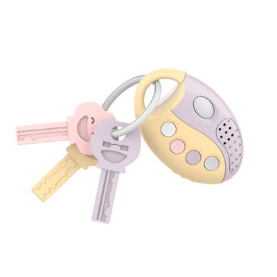 China Plastic Eco-friendly Car Key Head Smart Alarm Electronic Music Buttons Baby Toy Multifunctional Baby Toy for sale