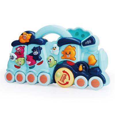 China Multi Functional Education Eco - Friendly Early Animal Train Baby Plastic Piano Toy for sale