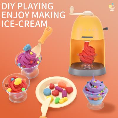 China Eco - Friendly Amazon Clay Play Dough Ice Cream Machine Children 's Non - Toxic Safety Kitchen Toys for sale