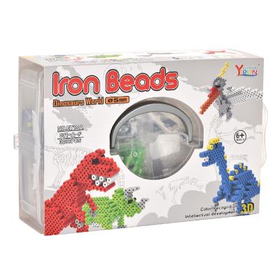 China China Diy Eco-friendly Funny Educational Dinosaur Beads 5mm Sets Melted Beads Kit for sale