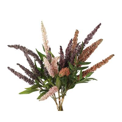 China Indor Decoration Factory Sales Directly Drop Lavender Bundle Artificial Flower For Home Decor for sale