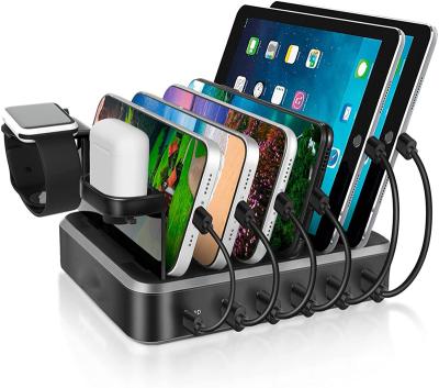 China The Tablet Delivery 6 Port Charging Station Palladium 20w USB-c Fast Power Supply for sale