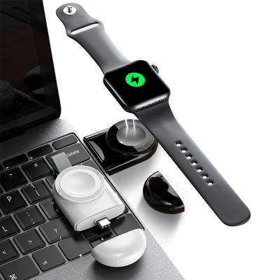 China Magnetic Charging Wholesale Magnetic Apple Watch Key Chain Cargador USB Smart Watch Portable Wireless Chargers For Apple Watch 87 i 6 5 4 3 2 1 Se for sale