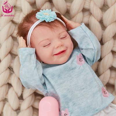 China Toy Ucanaan April 50Cm 20Inch Bebe Soft Cute Baby Reborn Soft Realistic Girl Doll for sale