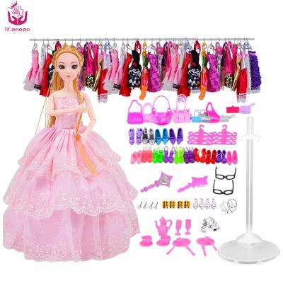 China Ultimate Princess Plastic Dolls DIY TOY UCanaan Girls Fashionista DIY Dressup Toys Fashion Set with 83 Accessories for sale