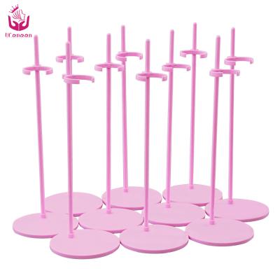 China Custom Logo 30Cm Doll Accessories Ucanaan 1/6 Plastic Display Doll Stand For Dolls for sale