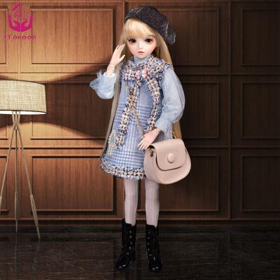 China 18 Joints Body UCanaan Makeup Toys ABS Fashion Girl 24 Inch 60Cm Plastic Ball Joints Body 18 1/3 Bjd Doll for sale