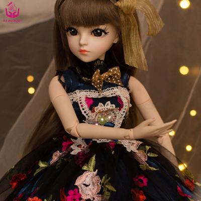 China 18 Custom Ball Joints Body Ucanaan Princess Toys 60Cm Girl Bjd Doll 1/3 for sale