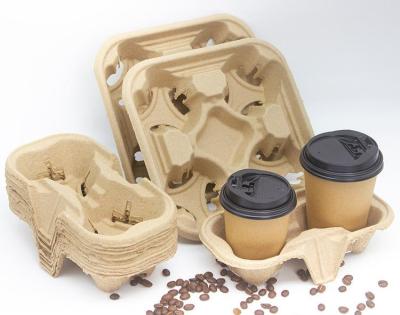 China Wholesale handmade china made good quality kraft paper cup holder with factory price for sale