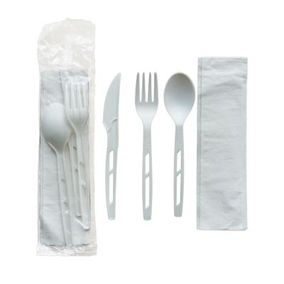 China PLA Disposable Cutlery With 100% Raw Material Disposable Tableware Spoon And Fork for sale