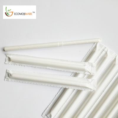 China High Quality Disposable Low Price Straw Milk Paper Telescopic Straw for sale