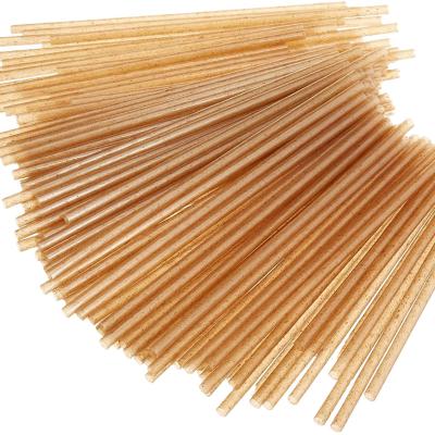 China Biodegradable 8 Inch Sugarcane Fiber PLA Eco-friendly Compostable Straws Stored With Factory Price for sale