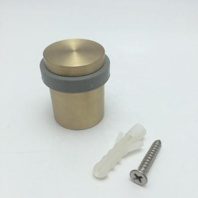 China Modern Brass Hardware DSS04 Cylinder Type Magnetic Door Door Gold Color Magnetic Stopper for sale