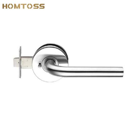 China LLS02 Modern Pin Lock & Stainless Steel ith Function Bk Bathroom Door Lockset Handle for sale