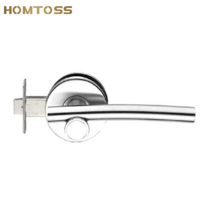 China Modern Stainless Steel Bathroom Bk Feature With Privacy Lock Pin And LLS05 Lockset Lever Door Handle for sale