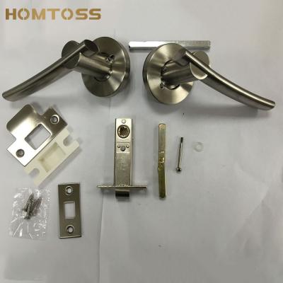 China Modern Stainless Steel Bathroom Bk Feature With Privacy Lock Pin And LLS14 Lockset Lever Door Handle for sale